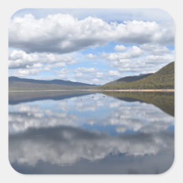 Pegatina Cuadrada Grampians Reflected