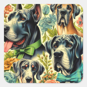 Pegatina Cuadrada Gran pintura danesa