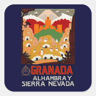 Pegatina Cuadrada Granada España