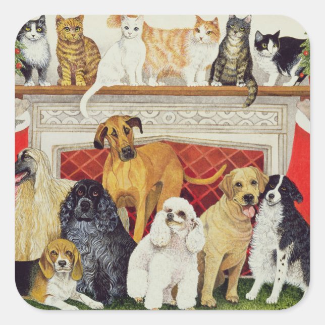 Pegatina Cuadrada Grandes expectativas (Anverso)