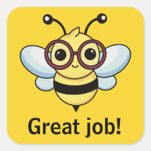 Pegatina Cuadrada Grandes pegatinas de trabajo