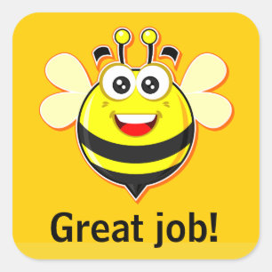 Pegatina Cuadrada Grandes pegatinas de trabajo