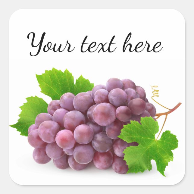 Pegatina Cuadrada Grasa roja (Anverso)