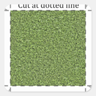Pegatina Cuadrada Grass 1 pulgadas Decal