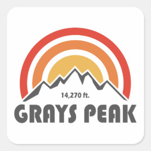 Pegatina Cuadrada Grays Peak