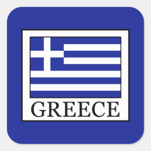 Pegatina Cuadrada Grecia