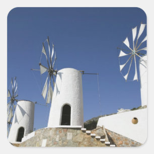 Pegatina Cuadrada GRECIA, CRETA, Provincia de Iraklio, Ano Kera: