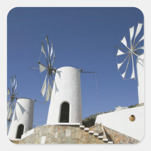 Pegatina Cuadrada GRECIA, CRETE, Provincia de Iraklio, Ano Kera: