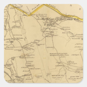 Pegatina Cuadrada Greenburgh, Nueva York