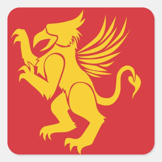 Pegatina Cuadrada Griffin (Anverso)