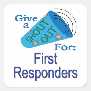 Pegatina Cuadrada Gritos para los primeros usuarios