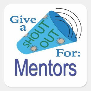 Pegatina Cuadrada Gritos para mentores