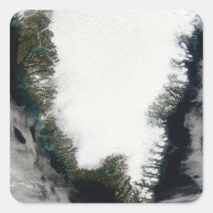 Pegatina Cuadrada Groenlandia meridional