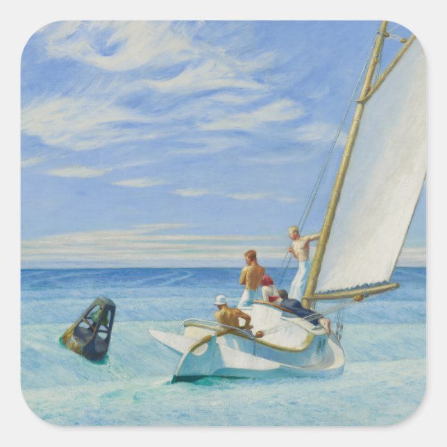 Pegatina Cuadrada Ground Swell (Anverso)