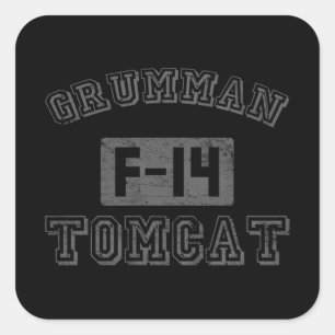 Pegatina Cuadrada Grumman F-14 Tomcat