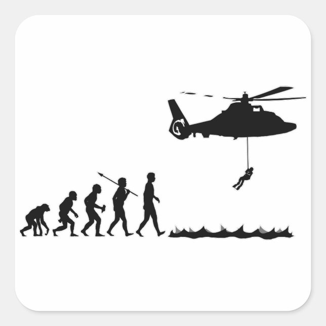 Pegatina Cuadrada Guardacostas (Anverso)