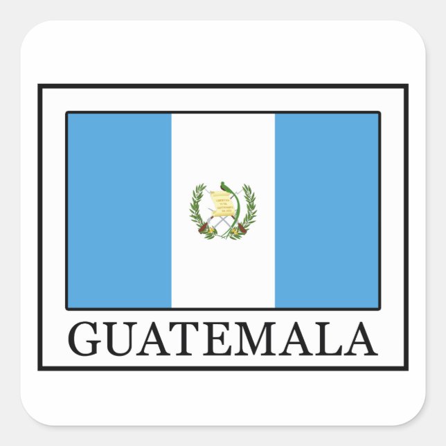 Pegatina Cuadrada Guatemala (Anverso)