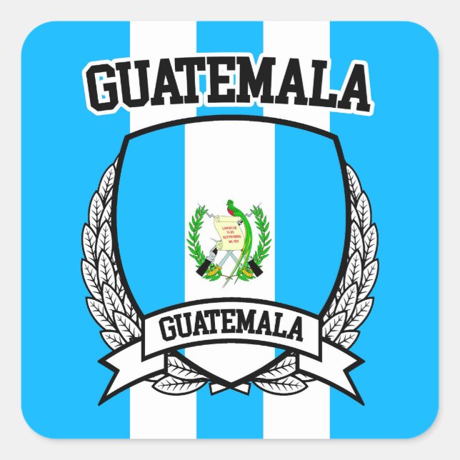 Pegatina Cuadrada Guatemala (Anverso)