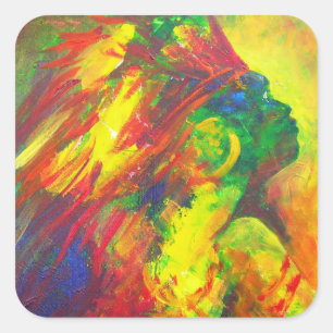 Pegatina Cuadrada Guatiguana el Taino 2011