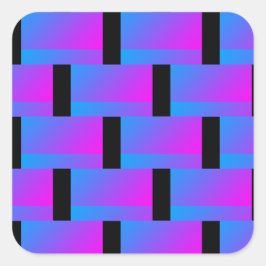 Pegatina Cuadrada Guay azul rosa 4Jojo