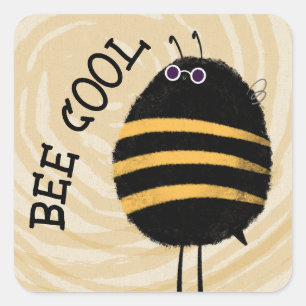 Pegatina Cuadrada Guay Bee