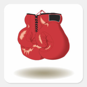 Pegatina Cuadrada Guay Boxing Emblem