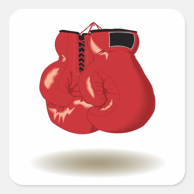 Pegatina Cuadrada Guay Boxing Emblem (Anverso)