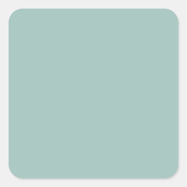 Pegatina Cuadrada Guay Duck egg blue - añadir texto propio, imagen,  (Anverso)