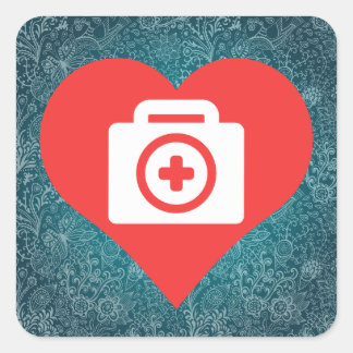 Pegatina Cuadrada Guay First Aid Kits Picto