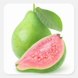 Pegatina Cuadrada Guayaba rosa