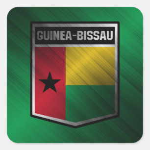 Pegatina Cuadrada Guinea-Bissau