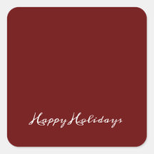 Guión de Felices Fiestas Rojo Simple Moderno Vacac