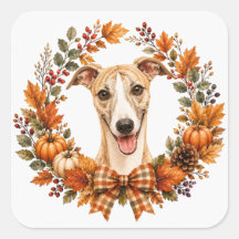 Guirnalda de otoño Whippet