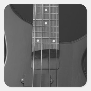 Pegatina Cuadrada guitarra baja
