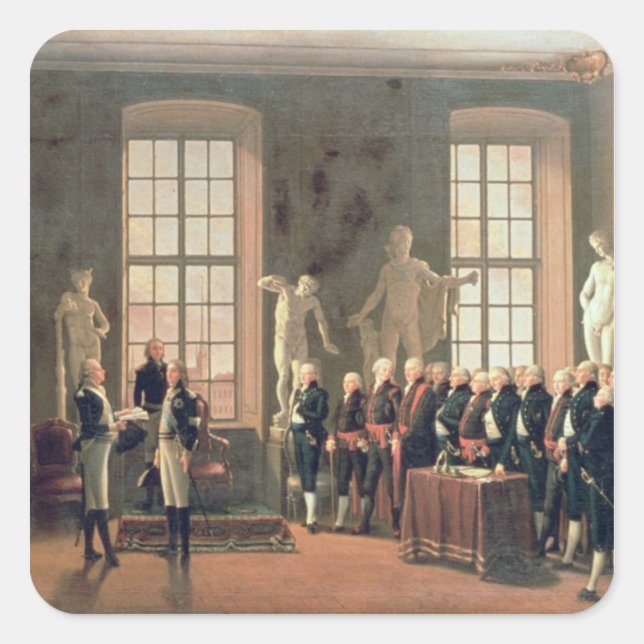 Pegatina Cuadrada Gustav IV (Anverso)