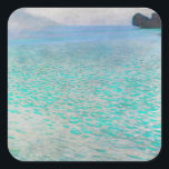 Pegatina Cuadrada Gustav Klimt - Attersee<br><div class="desc">Attersee - Gustav Klimt,  Oil on Canvas,  1910</div>