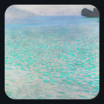 Pegatina Cuadrada Gustav Klimt - Attersee<br><div class="desc">Attersee - Gustav Klimt,  Oil on Canvas,  1910</div>