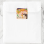 Pegatina Cuadrada Gustav Klimt - Madre e hijo<br><div class="desc">Gustav Klimt - Madre e hijo - Madre e hijo es una sección detallada de la pintura de las Tres Edades de la Mujer de 1905. Este cuadro se conoce también como "Le Tre Eta Della Donna". En esta imagen, nos centramos solamente en una parte de la obra, la madre...</div>