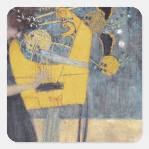Pegatina Cuadrada Gustav Klimt // Musik