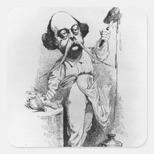 Pegatina Cuadrada Gustave Flaubert Diseccionando a Madame Bovary