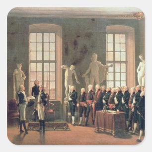 Pegatina Cuadrada Gustavo IV