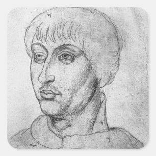 Pegatina Cuadrada Guy de Brimeu, Señor de Humbercourt