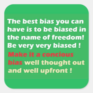 Pegatina Cuadrada Hacer grande la libertad de nuevo