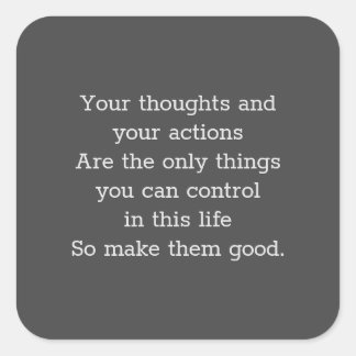 Pegatina Cuadrada Hacerlos buenos