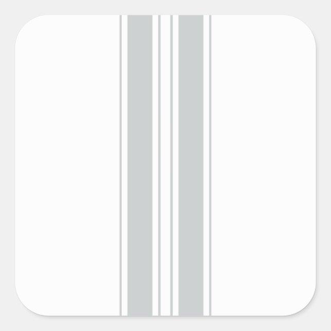Pegatina Cuadrada Haga clic en Personalizar para cambiar el gris a s (Anverso)