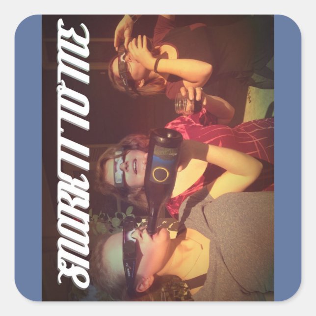 Pegatina Cuadrada HÁGAME "Pegatina del Club" (Anverso)