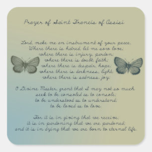 Pegatina Cuadrada Hágame un instrumento