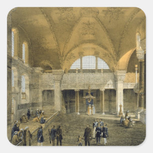 Pegatina Cuadrada Haghia Sophia, placa 9: la nueva galería imperial