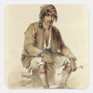 Pegatina Cuadrada Hagiadur - de Erzerum, 1856