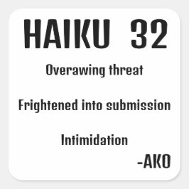 PEGATINA CUADRADA HAIKU 32